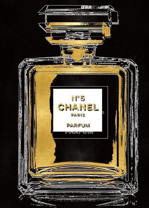 chanel glasschilderij|Chanel No 5 Schilderij van Glas .